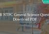 RRB NTPC General Science PDF