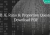 RRB JE Ration & Proportion Questions PDF