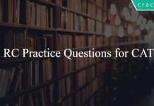 RC Practice Questions for CAT