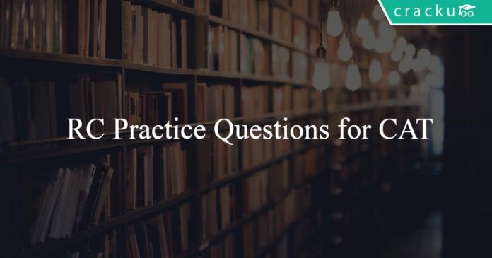 RC Practice Questions for CAT