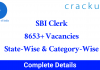 SBI Clerk 2019 Vacancies Statewise