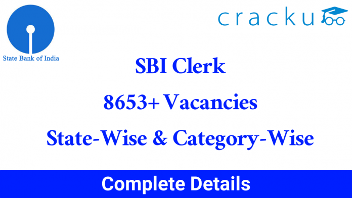 SBI Clerk 2019 Vacancies Statewise