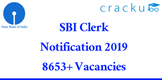 SBI Clerk Notification 2019 PDF