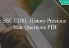 ssc cgl history previous year questions pdf