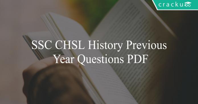 ssc cgl history previous year questions pdf