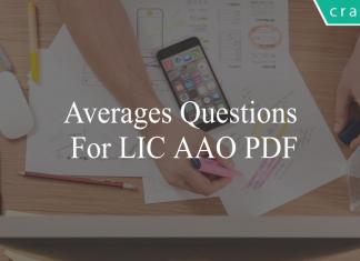 averages questions for lic aao pdf