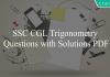 ssc cgl trigonometry questions with solutions pdf