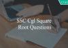 ssc cgl square root questions