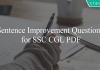 sentence improvement questions for ssc cgl pdf