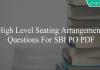 high level seating arrangement questions for sbi po pdf