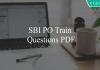 sbi po train questions pdf