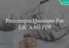 percentages questions for lic aao pdf