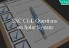 ssc cgl questions on solar system