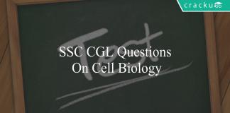 ssc cgl questions on cell biology