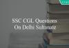 ssc cgl questions on delhi sultanate