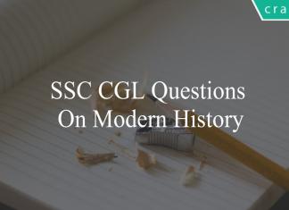 ssc cgl questions on modern history