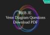 RRB JE Venn Diagram Questions PDF