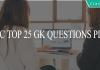 SSC TOP 25 GK QUESTIONS PDF