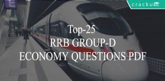 Top-25 RRB GROUP-D ECONOMY QUESTIONS PDF