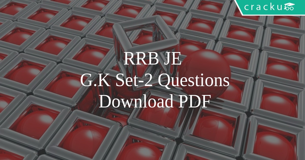 rrb je gk questions