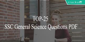 TOP-25 SSC General Science Questions PDF