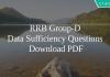 RRB Group-D Data Sufficiency Questions PDF
