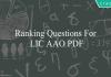 ranking questions for lic aao pdf