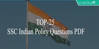 TOP-25 SSC Indian Polity Questions PDF