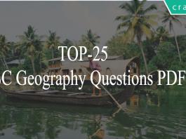TOP-25 SSC Geography Questions PDF