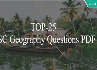 TOP-25 SSC Geography Questions PDF