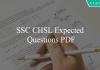 ssc chsl expected questions