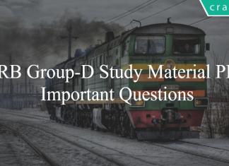 RRB Group-D Study Material PDF - Important Questions