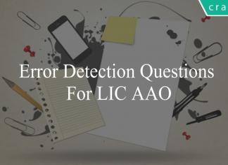 error detection questions for lic aao