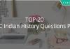 TOP-20 SSC Indian History Questions PDF