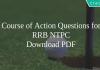 Course of Action Questions for RRB NTPC PDF