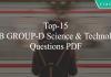 Top-15 RRB GROUP-D Science & Technology Questions PDF