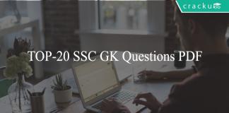 TOP-20 SSC GK Questions PDF