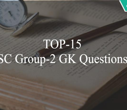 TOP-15 APPSC Group-2 GK Questions PDF