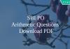 SBI PO Arithmetic Quetions PDF