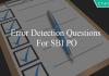 error detection questions for sbi po