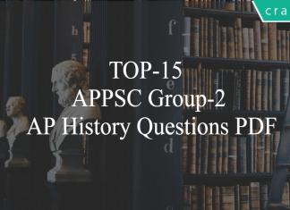 TOP-15 APPSC Group-2 AP History Questions PDF