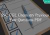 ssc cgl chemistry previous year questions pdf