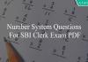 number system questions for sbi clerk exam pdf