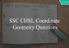 ssc chsl coordinate geometry questions