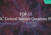 TOP-15 SSC General Science Questions PDF