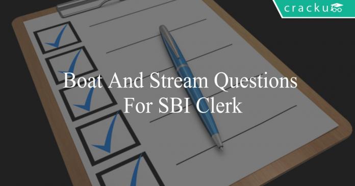 boat and stream questions for sbi clerk