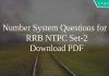 Number System Questions for RRB NTPC Set-2 PDF