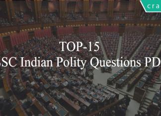 TOP-15 SSC Indian Polity Questions PDF