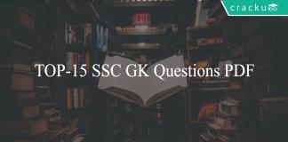 TOP-15 SSC GK Questions PDF