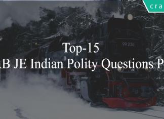 Top-15 RRB JE Indian Polity Questions PDF